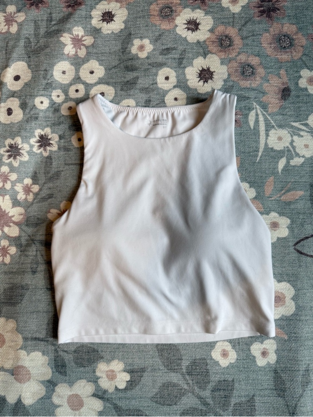 OFFLINE By Aerie Real Me XTRA High Neck Longline Sports Bra
